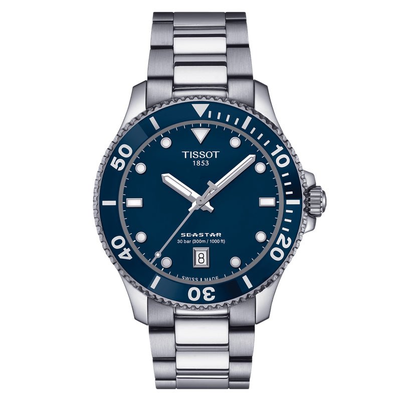 Tissot Seastar 1000 40mm Unisex Blue Watch - T1204101104100